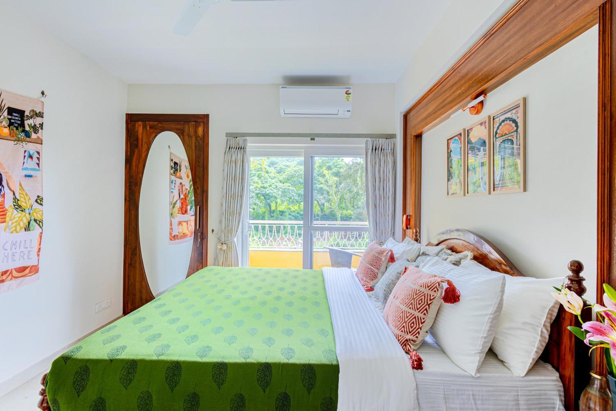 Alaya Stays 1 Bhk With Balcony & Pool - Veera Marina Candolim Buitenkant foto